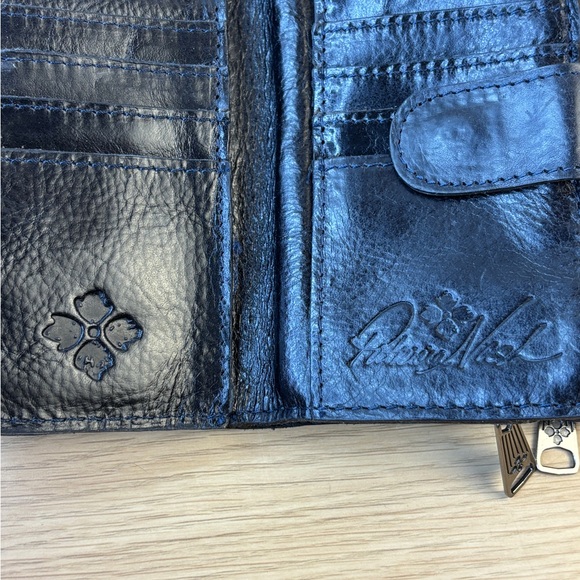 Patricia Nash Floral Leather Wallet in Rich Sienna /Purple Tones NWOB - Picture 6 of 12